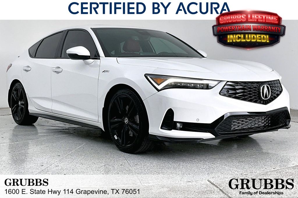 Platinum White Pearl 2026 Acura Integra FWD with Technology and A-SPEC Package Sedan Front-Wheel Drive Continuously Variable Transmission