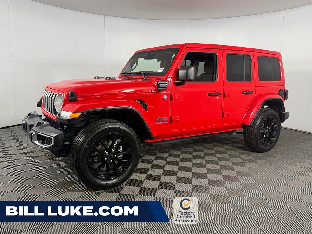 Firecracker Red Clearcoat 2025 Jeep Wrangler 4xe SUV / Crossover Four-Wheel Drive 8-Speed Automatic