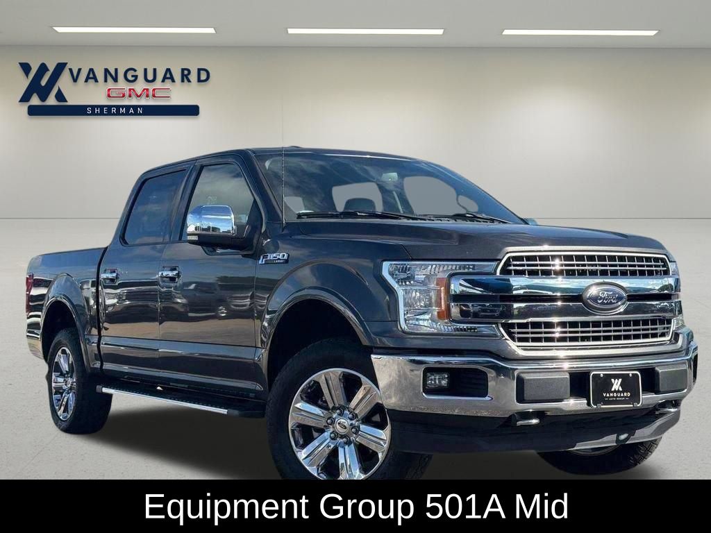 Gray (Magnetic) 2018 Ford F-150 Lariat SuperCrew 4WD Pickup Truck Four-Wheel Drive Automatic