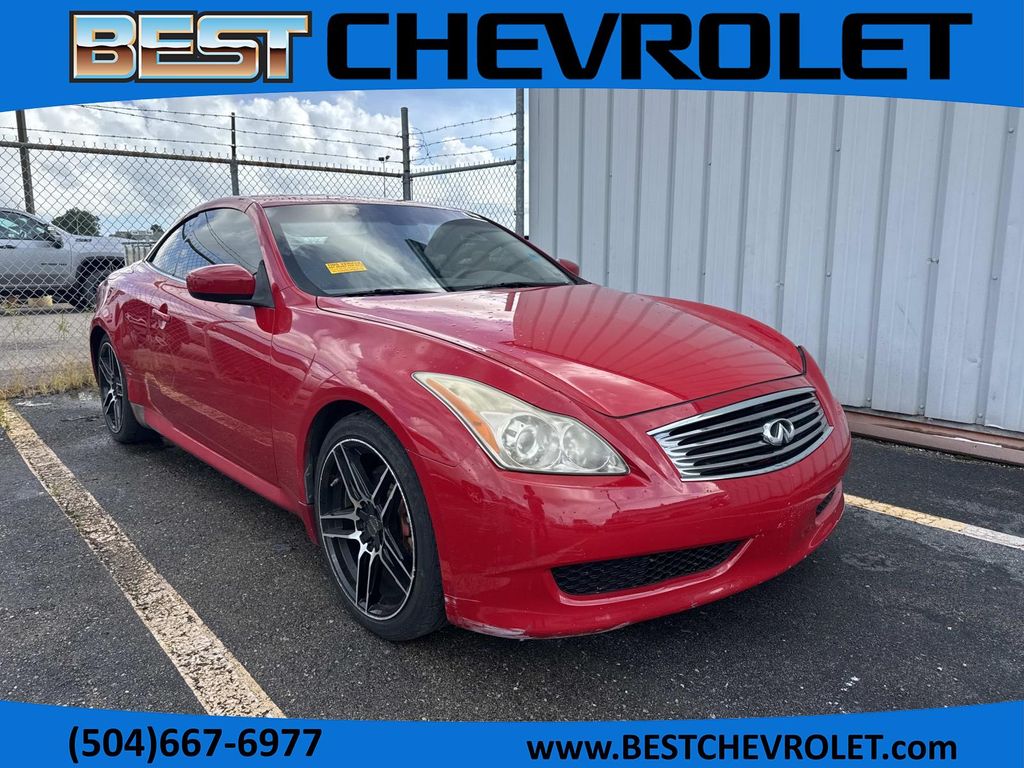 Vibrant Red 2009 INFINITI G37 Convertible Rear-Wheel Drive 7-Speed Automatic