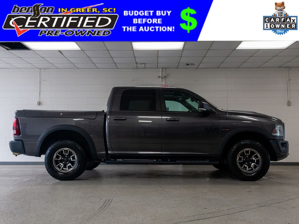 Gray (Granite Crystal Metallic Clearcoat) 2016 RAM 1500 Rebel Crew Cab 4WD Pickup Truck Four-Wheel Drive 8-Speed Automatic
