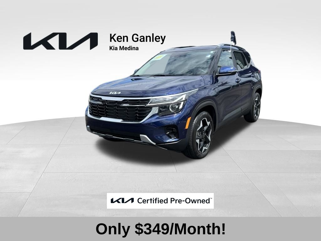 Dark Ocean Blue 2024 Kia Seltos EX FWD SUV / Crossover Front-Wheel Drive Continuously Variable Transmission