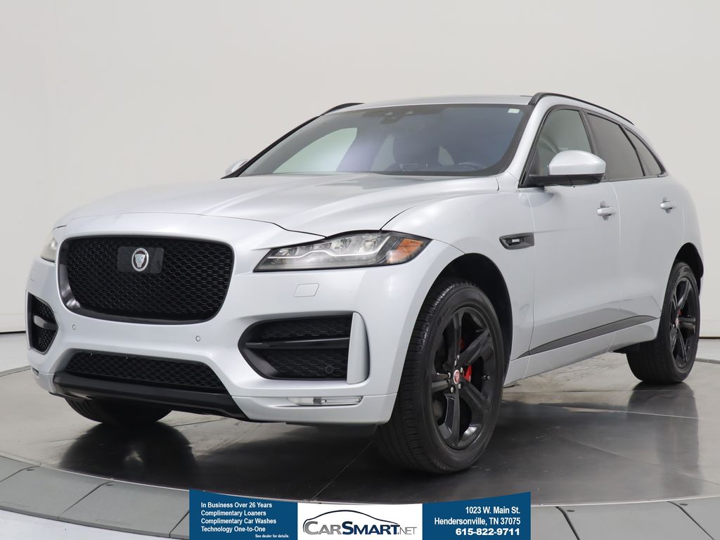 Indus Silver Metallic 2019 Jaguar F-PACE 25t R-Sport AWD SUV / Crossover All-Wheel Drive 8-Speed Automatic