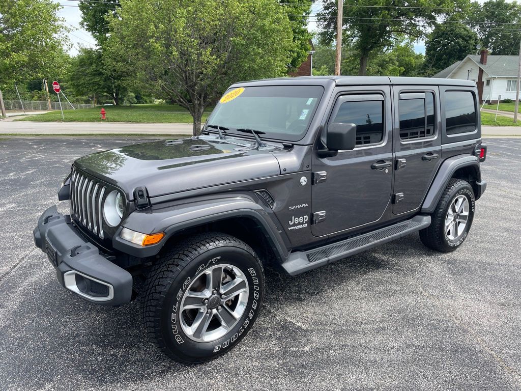 Gray (Granite Crystal Metallic Clearcoat) 2020 Jeep Wrangler Unlimited Sahara 4WD SUV / Crossover Four-Wheel Drive 8-Speed Automatic