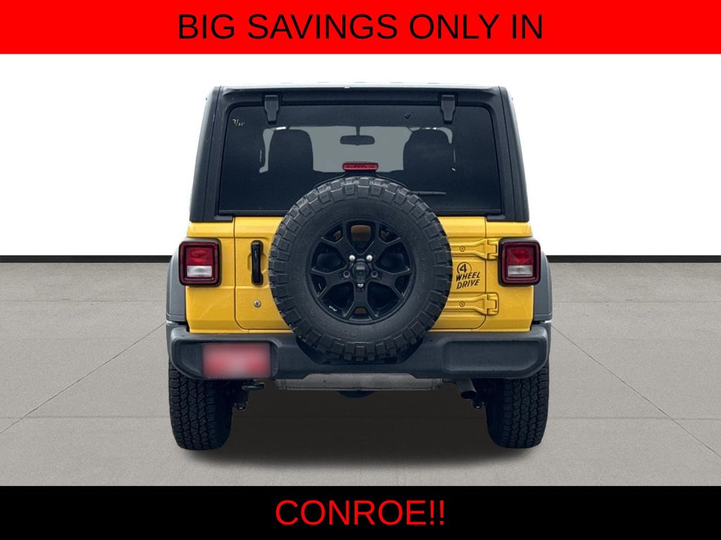 2021 Jeep Wrangler Unlimited Willys Yellow at Ross Downing Chevrolet