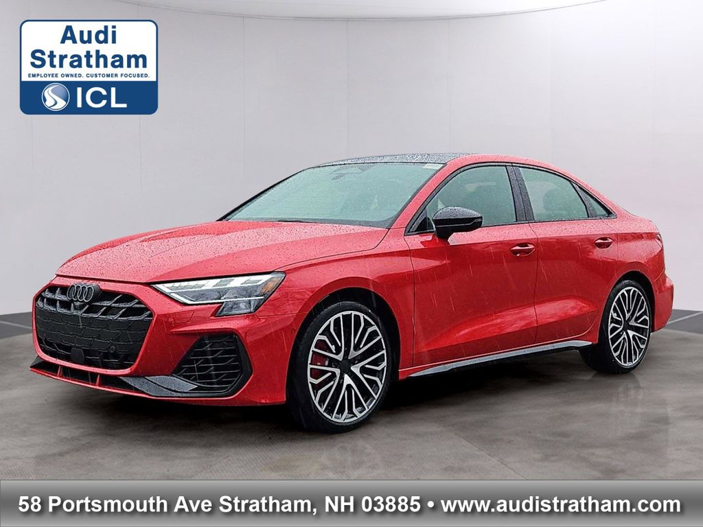 Red 2026 Audi S3 2.0T quattro Premium Sedan All-Wheel Drive Automatic