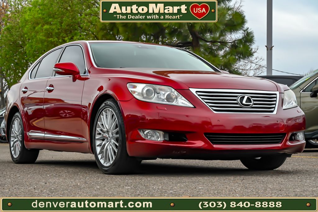 Red 2011 Lexus LS 460 RWD Sedan Rear-Wheel Drive 8-Speed Automatic