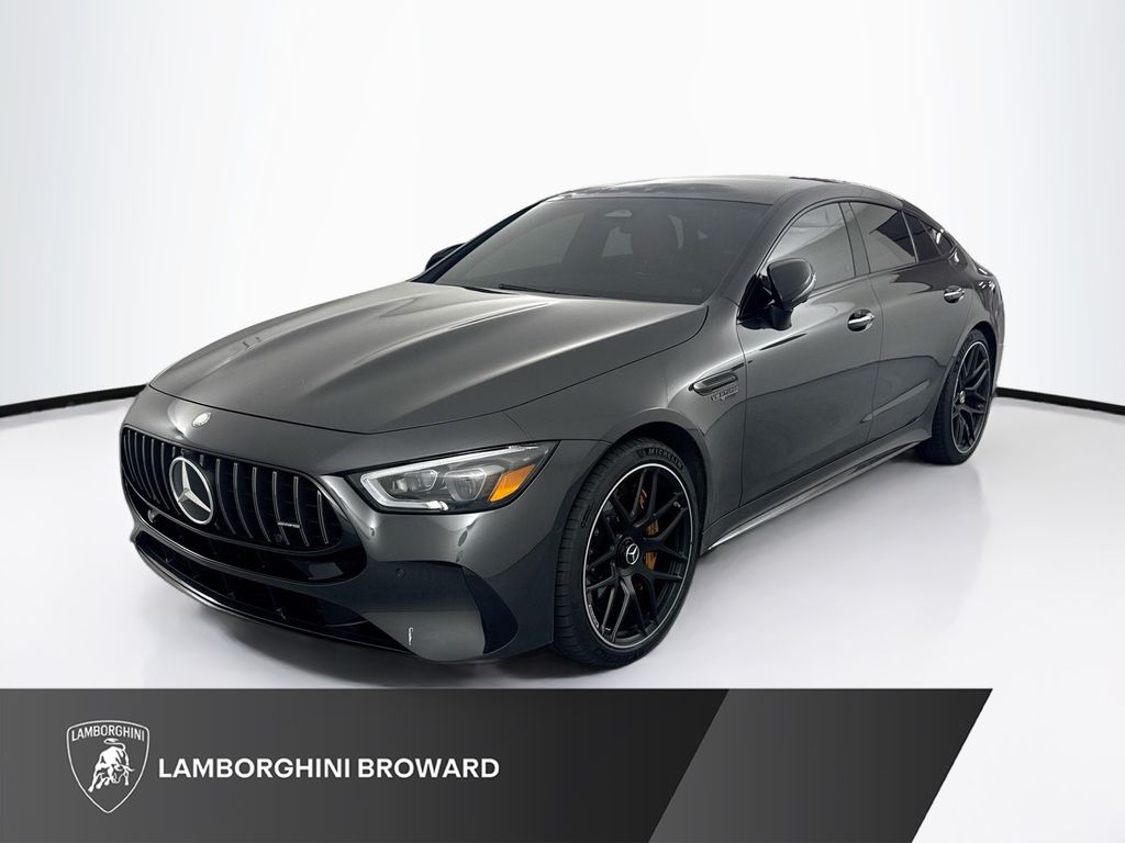 Gray (MANUFAKTUR Graphite Met) 2026 Mercedes-Benz AMG GT 63 S E Performance 4MATIC Coupe All-Wheel Drive 9-Speed Automatic