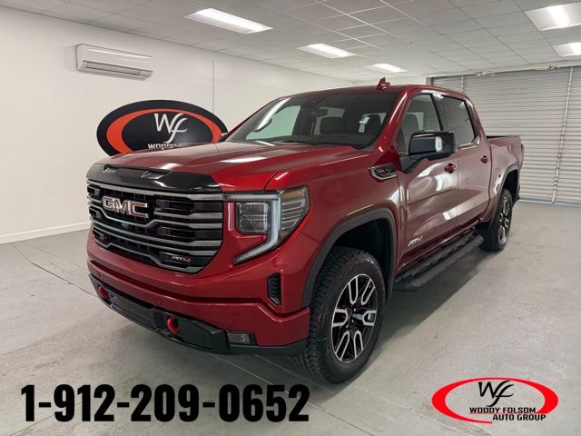 Volcanic Red 2026 GMC Sierra 1500 AT4 Crew Cab 4WD Pickup Truck Four-Wheel Drive Automatic