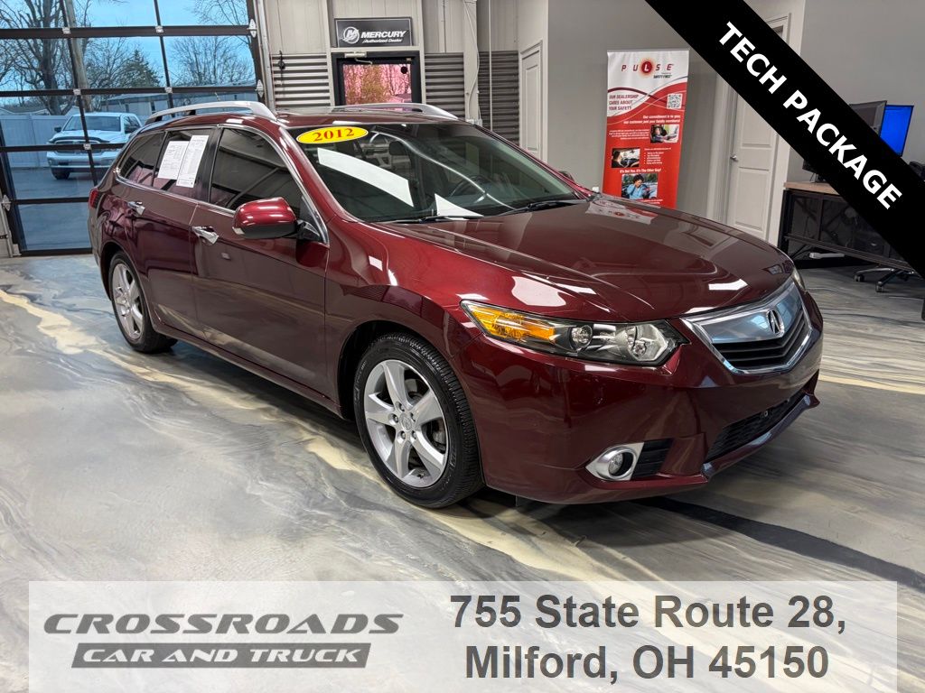 Red (Maroon) 2012 Acura TSX Sport Wagon FWD with Technology Package Wagon Front-Wheel Drive 5-Speed Automatic