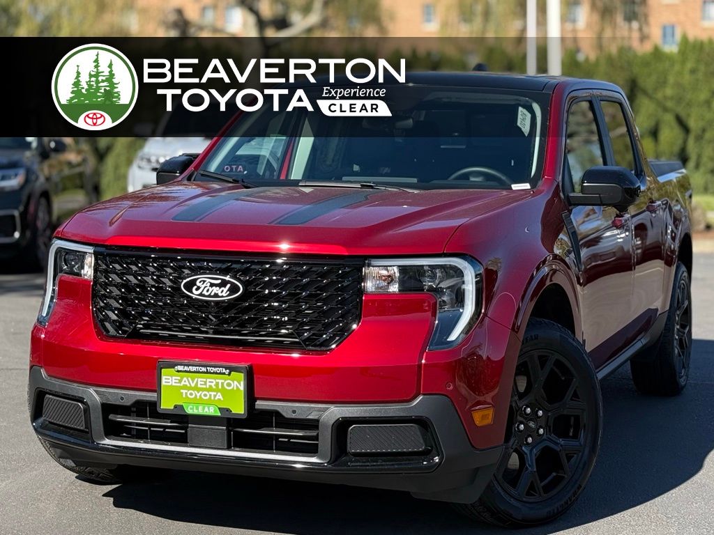 Ruby Red Met Tinted CC 2025 Ford Maverick Lariat SuperCrew AWD Pickup Truck All-Wheel Drive Continuously Variable Transmission