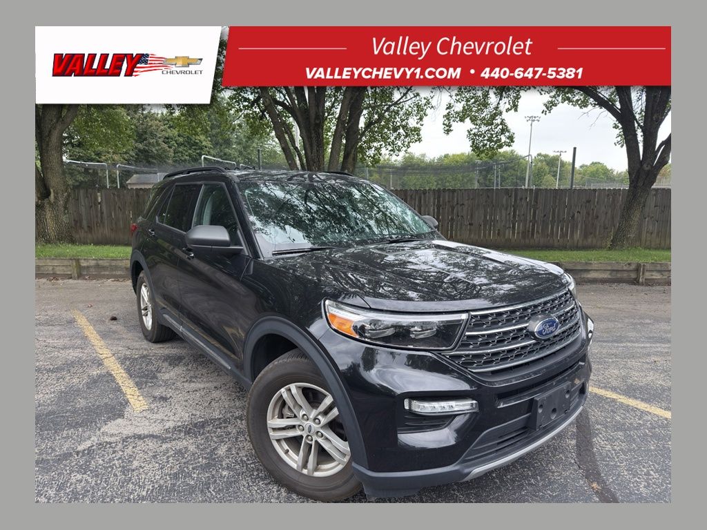 Black Metallic 2023 Ford Explorer SUV / Crossover All-Wheel Drive Automatic