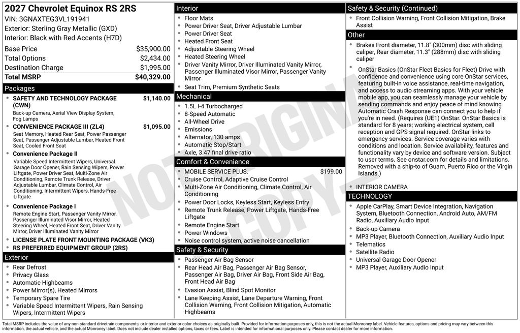 New 2027 Chevrolet Equinox SUV