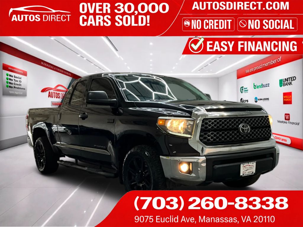 Midnight Black Metallic 2020 Toyota Tundra Pickup Truck 4X2 6-Speed Automatic Overdrive