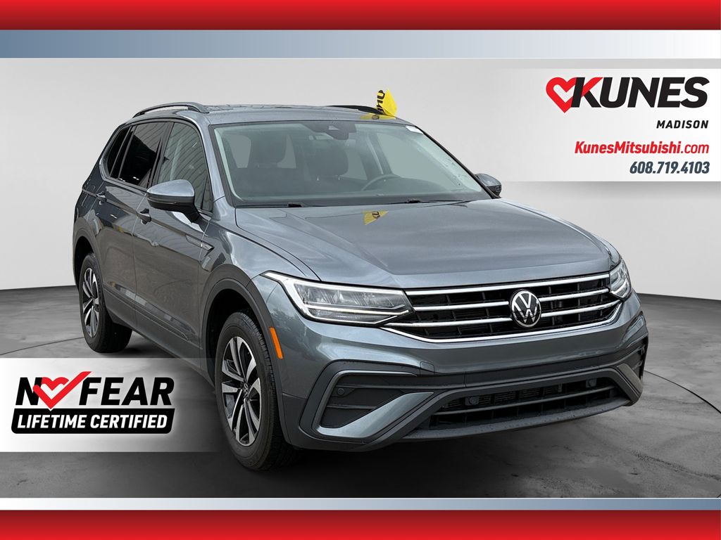 Platinum Gray Metallic 2023 Volkswagen Tiguan SUV / Crossover All-Wheel Drive 8-Speed Automatic
