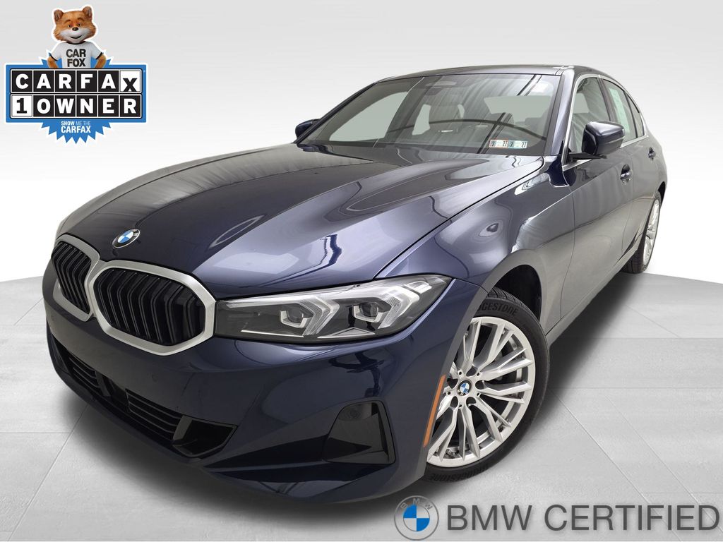 Tanzanite Blue II Metallic 2024 BMW 3 Series Sedan All-Wheel Drive 8-Speed Automatic