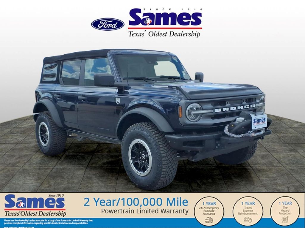 Blue Metallic 2021 Ford Bronco Big Bend Advanced 4-Door 4WD SUV / Crossover Four-Wheel Drive Automatic