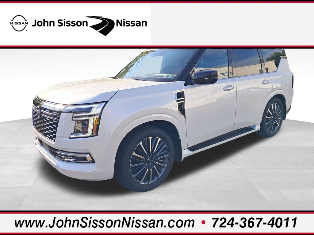 2026 Nissan Armada Platinum Reserve White at John Sisson Motors