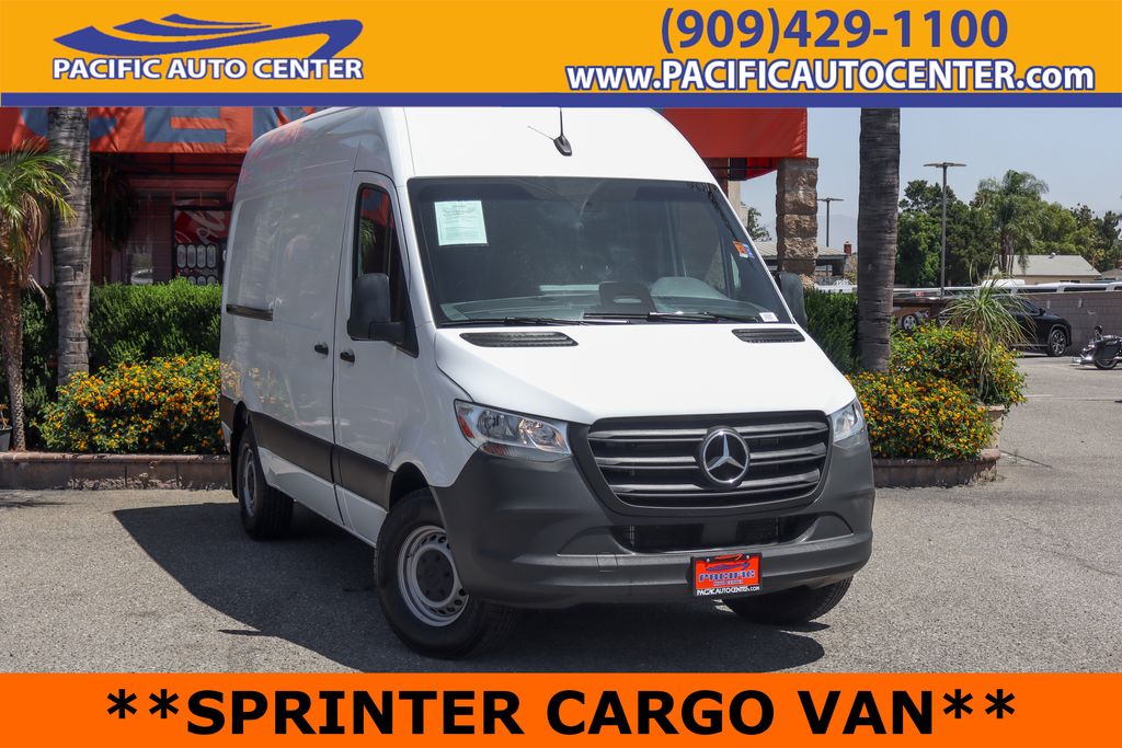 White 2025 Mercedes-Benz Sprinter Cargo Van Rear-Wheel Drive 9-Speed Automatic