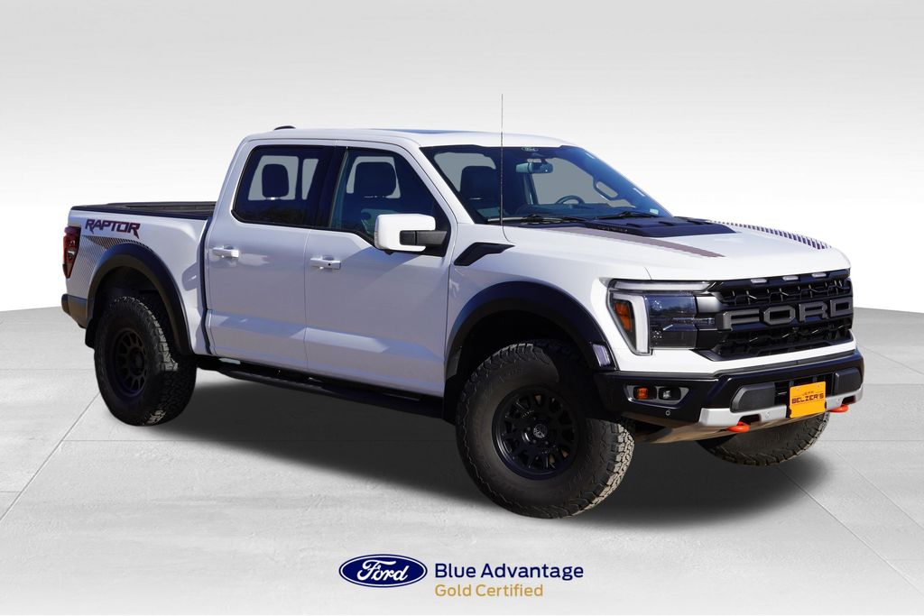 Oxford White 2025 Ford F-150 Raptor SuperCrew 4WD Pickup Truck Four-Wheel Drive Automatic
