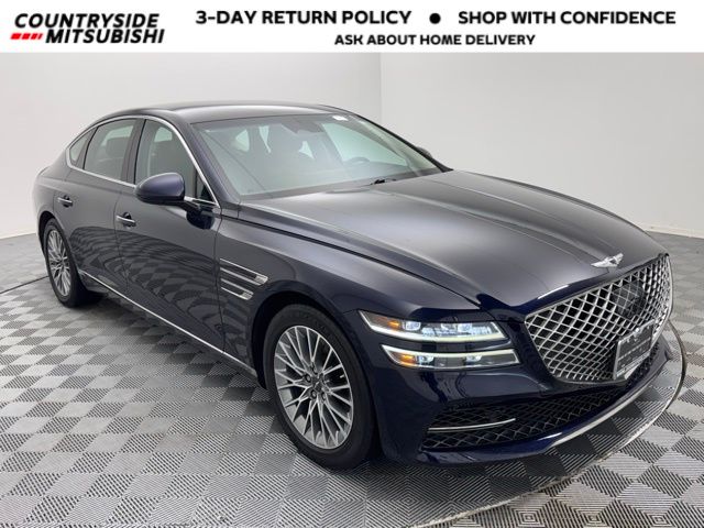 Capri Blue 2023 Genesis G80 2.5T RWD Sedan Rear-Wheel Drive 8-Speed Automatic