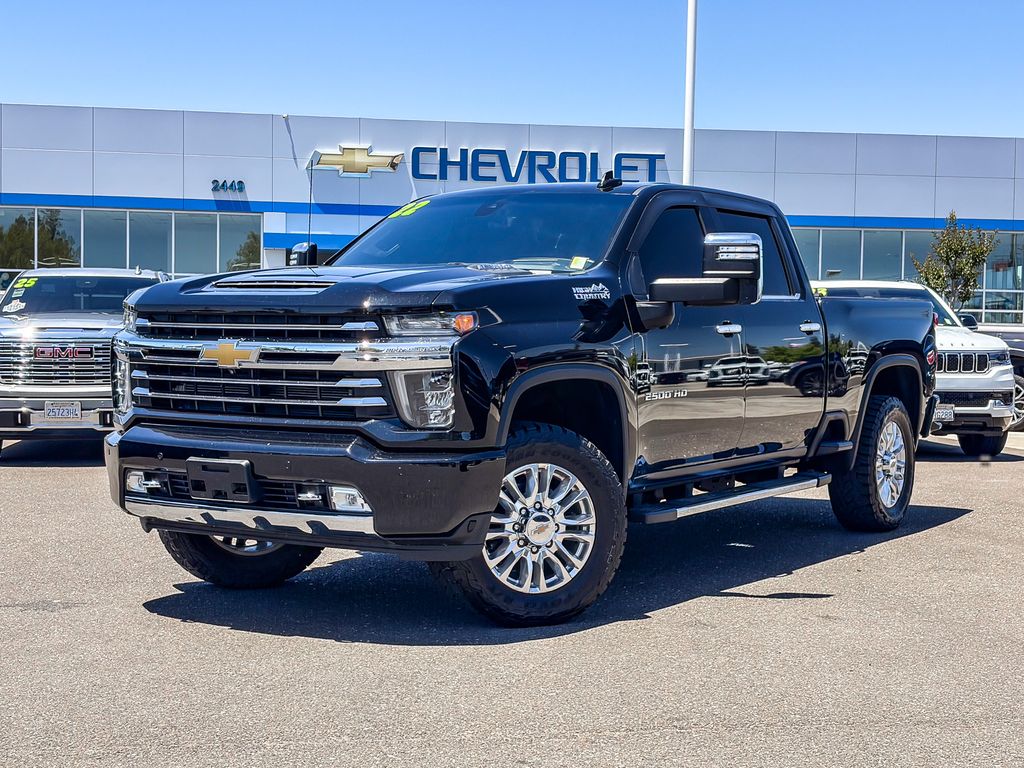 Black 2022 Chevrolet Silverado 2500HD High Country Crew Cab 4WD Pickup Truck Four-Wheel Drive Automatic