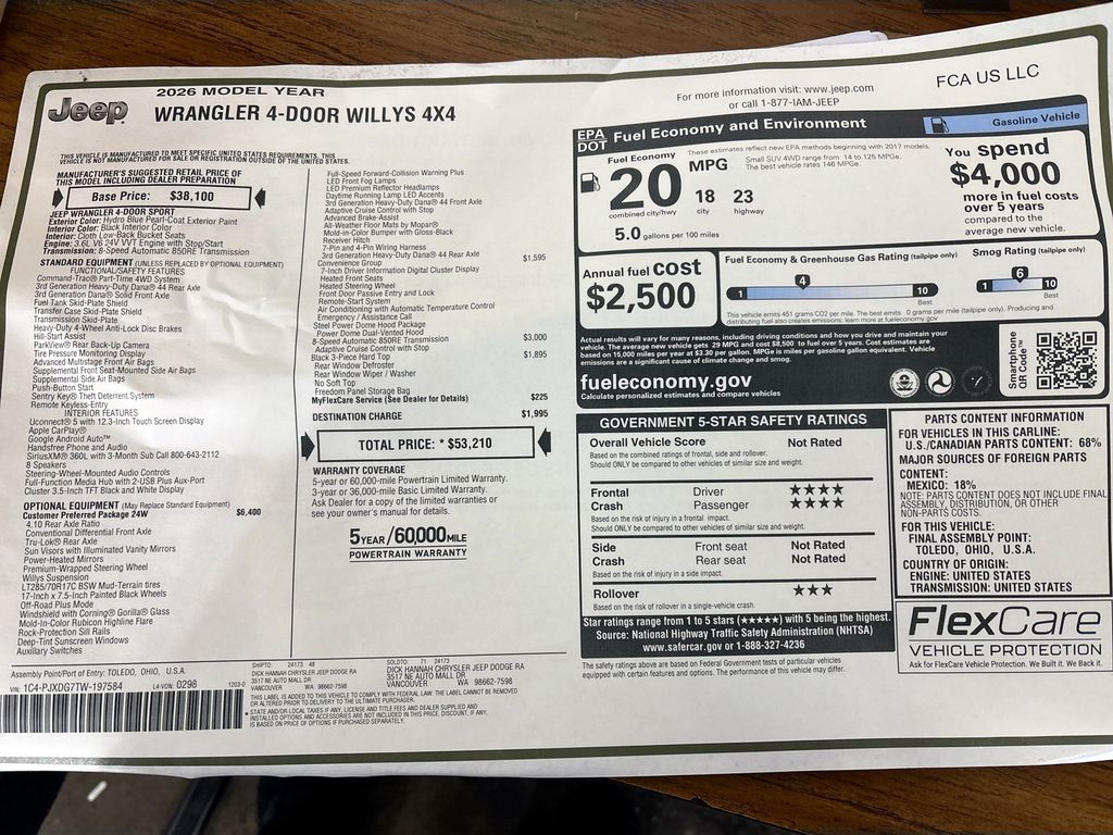 2026 Jeep Wrangler Willys