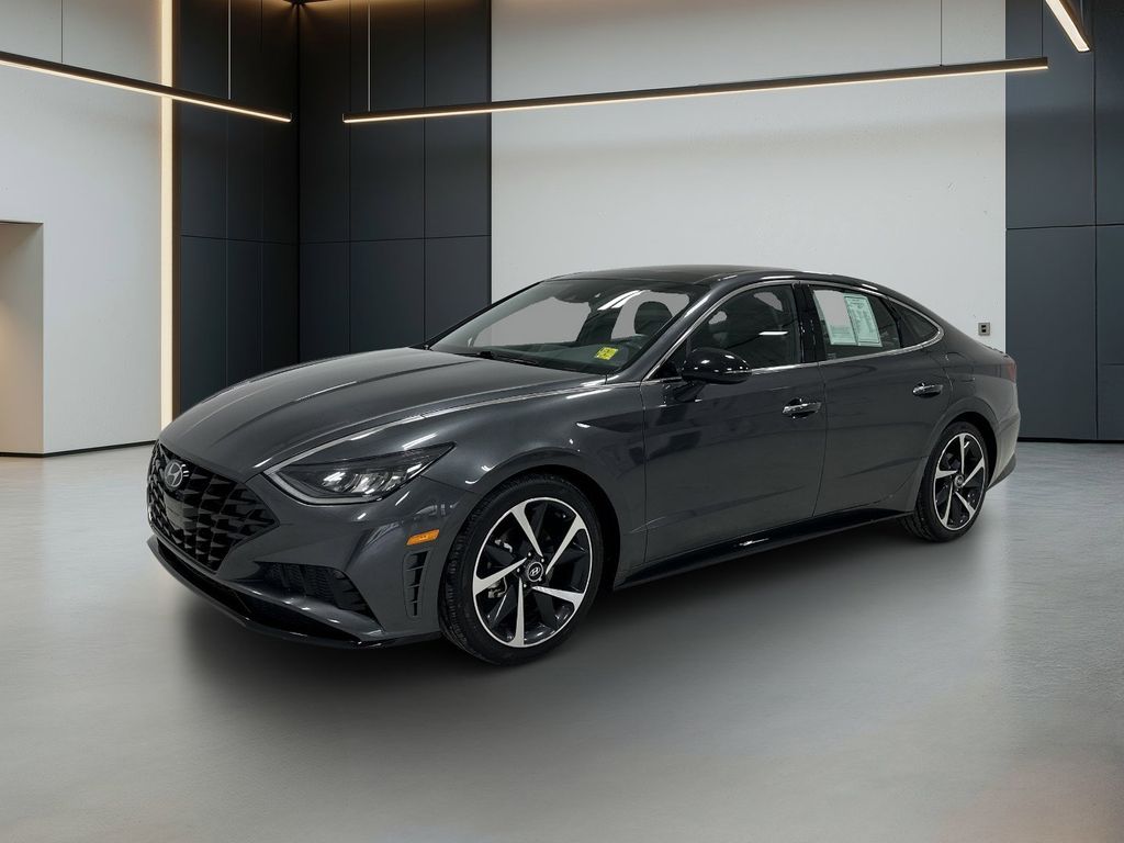 Portofino Gray 2023 Hyundai Sonata SEL Plus FWD Sedan Front-Wheel Drive 8-Speed Automatic