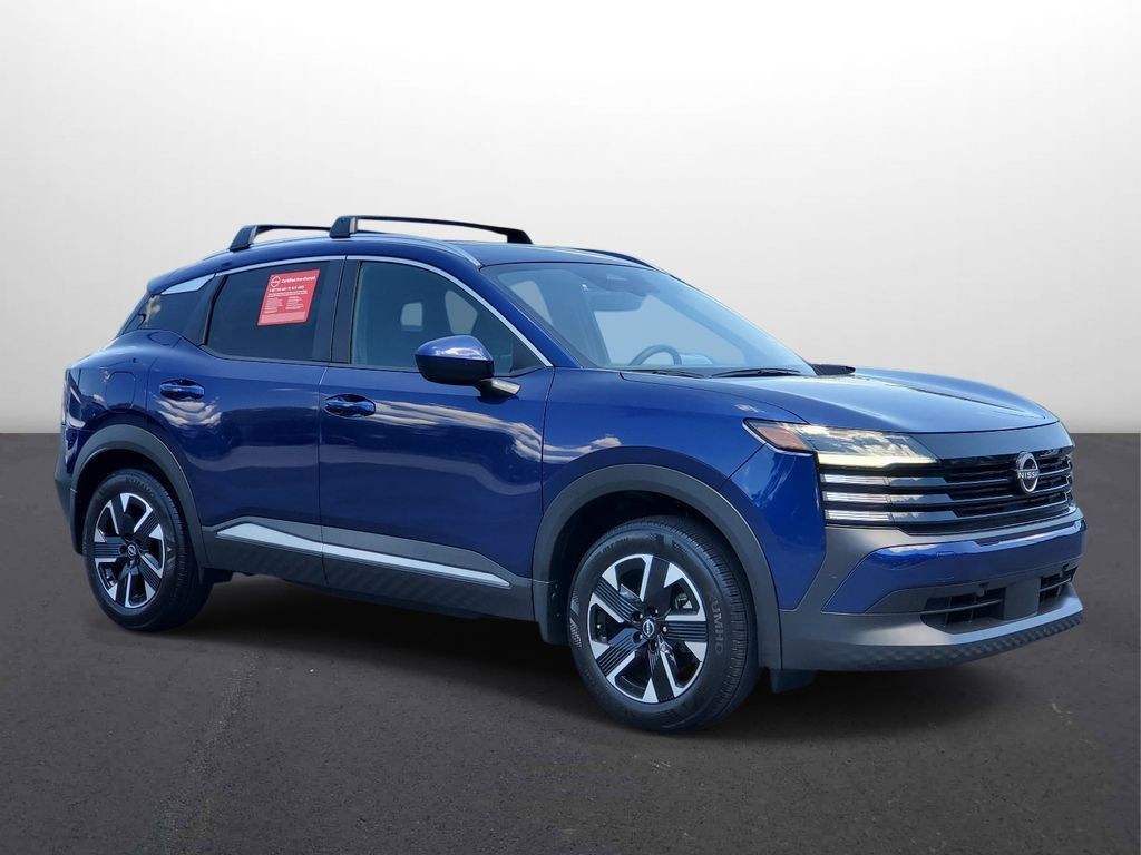 Deep Blue Pearl 2025 Nissan Kicks SV AWD SUV / Crossover All-Wheel Drive Continuously Variable Transmission
