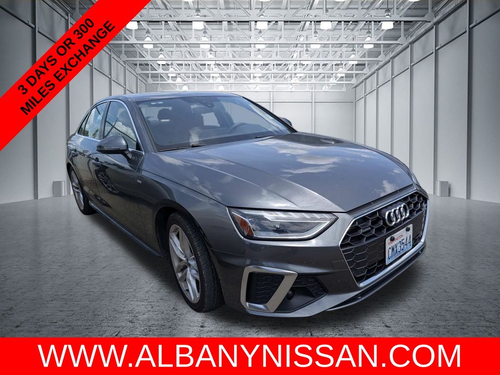 Gray 2024 Audi A4 Sedan All-Wheel Drive 7-Speed Automatic
