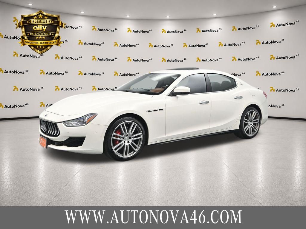 White 2019 Maserati Ghibli Sedan All-Wheel Drive 8-Speed Automatic