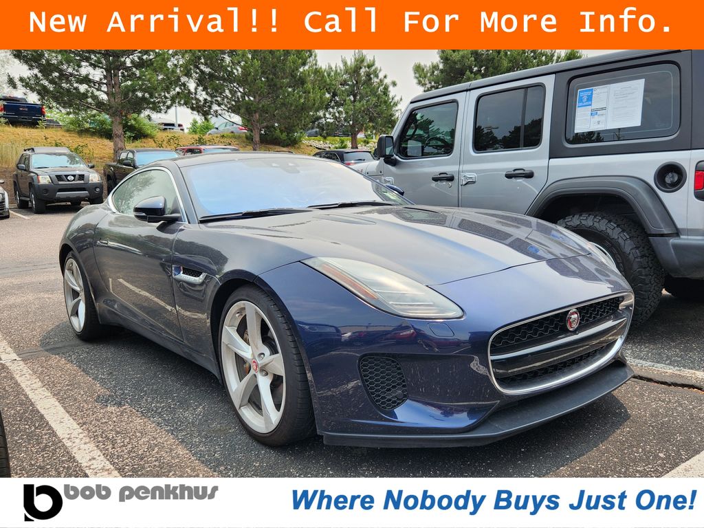 Blue 2020 Jaguar F-TYPE Coupe Rear-Wheel Drive 