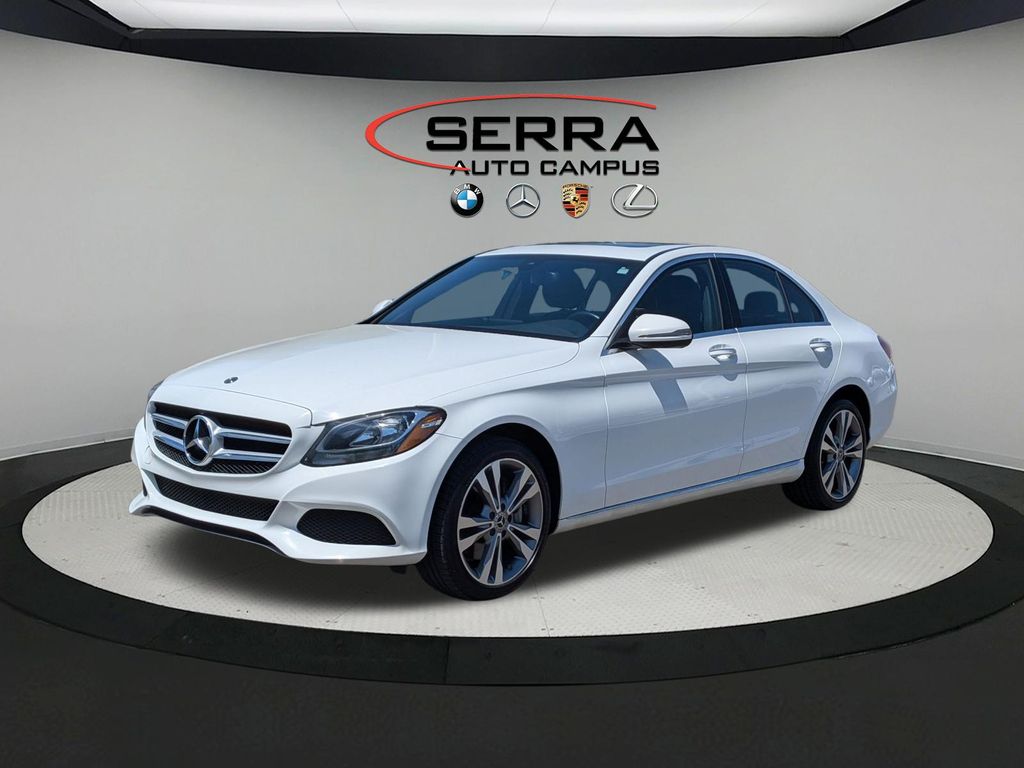 White 2018 Mercedes-Benz C-Class C 300 Sedan 4MATIC Sedan All-Wheel Drive 9-Speed Automatic