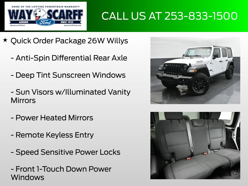 2020 Jeep Wrangler Unlimited Willys 4X4