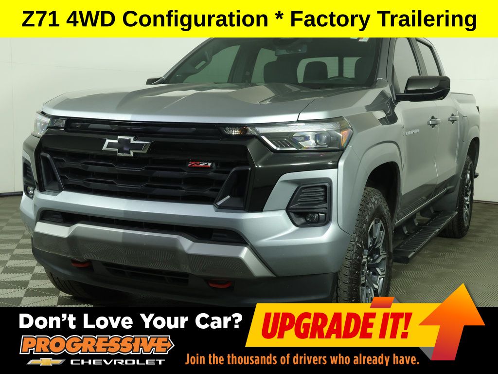 Sterling Gray Metallic 2024 Chevrolet Colorado Pickup Truck Four-Wheel Drive 8-Speed Automatic