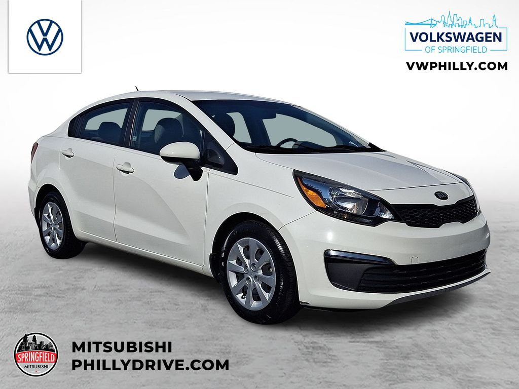 Clear White 2016 Kia Rio Sedan Front-Wheel Drive 6-Speed Automatic