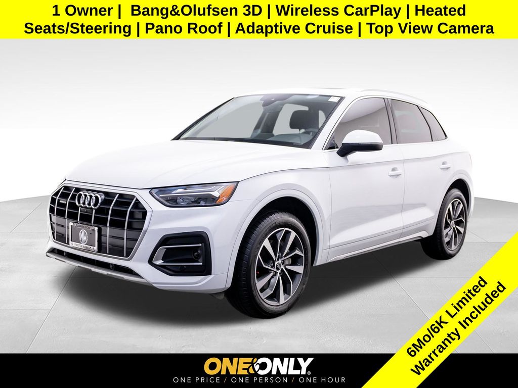 Glacier White Metallic 2021 Audi Q5 quattro Premium Plus 45 TFSI SUV / Crossover All-Wheel Drive 7-Speed Automatic