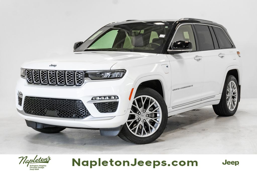 Bright White Clearcoat 2023 Jeep Grand Cherokee 4xe SUV / Crossover Four-Wheel Drive 8-Speed Automatic
