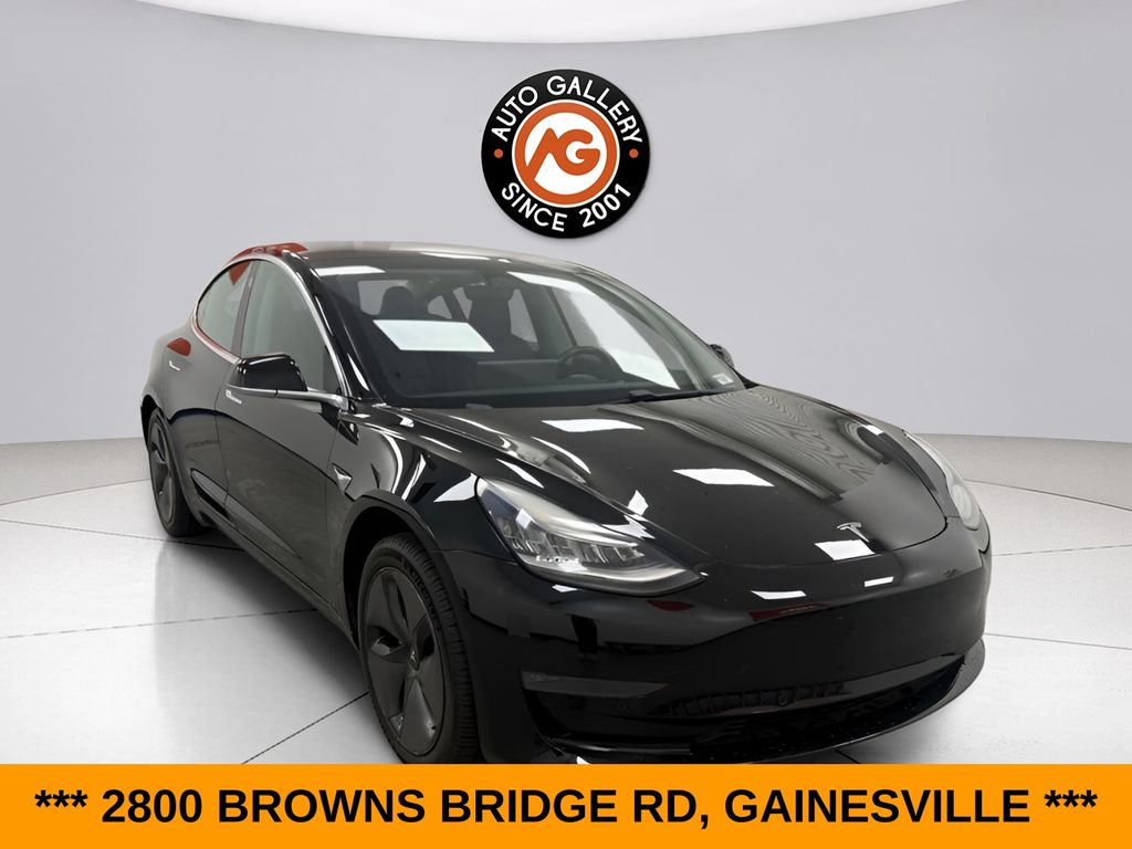 Black 2018 Tesla Model 3 Long Range RWD Sedan Rear-Wheel Drive 1-Speed Automatic