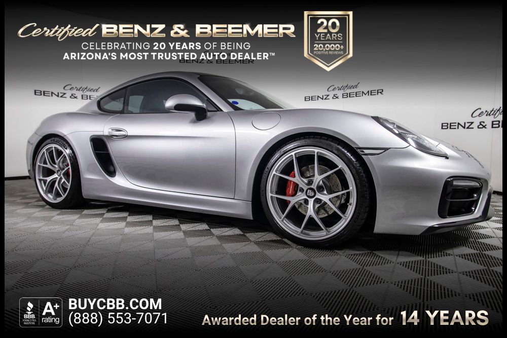 Silver 2016 Porsche Cayman GTS Coupe Rear-Wheel Drive 7-Speed Automatic
