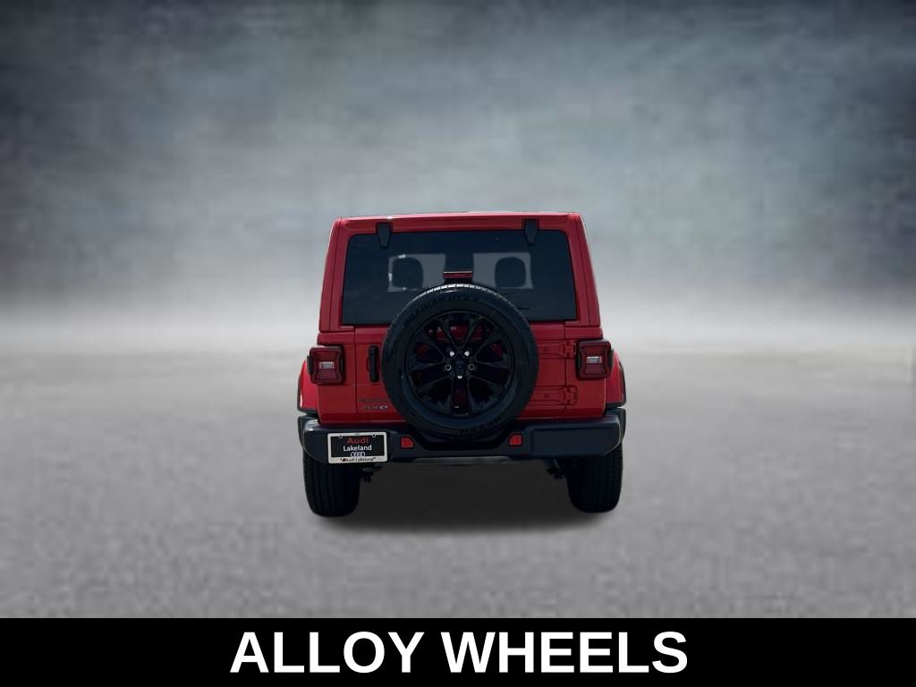 Used 2025 Firecracker Red Clearcoat Jeep Sahara 4xe image 2