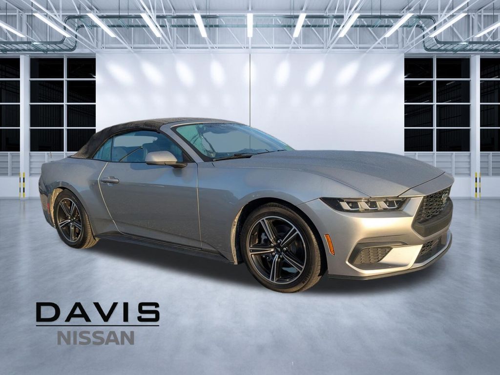 Silver Metallic 2024 Ford Mustang EcoBoost Convertible RWD Convertible Rear-Wheel Drive Automatic