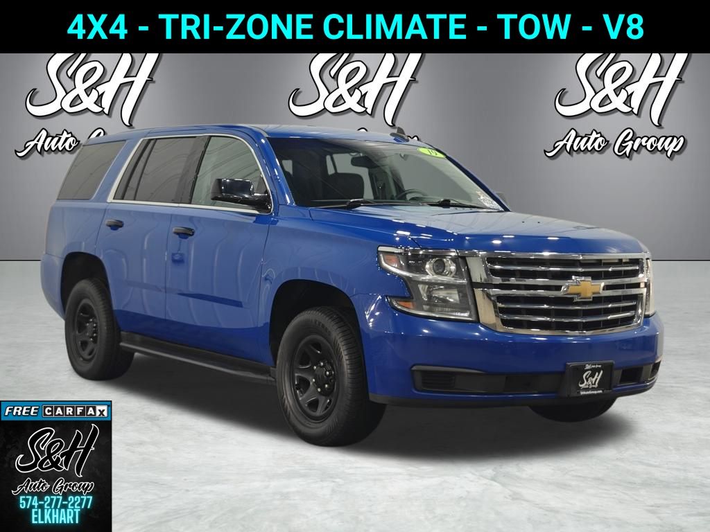 Blue 2019 Chevrolet Tahoe Police 4WD SUV / Crossover Four-Wheel Drive 6-Speed Automatic Overdrive