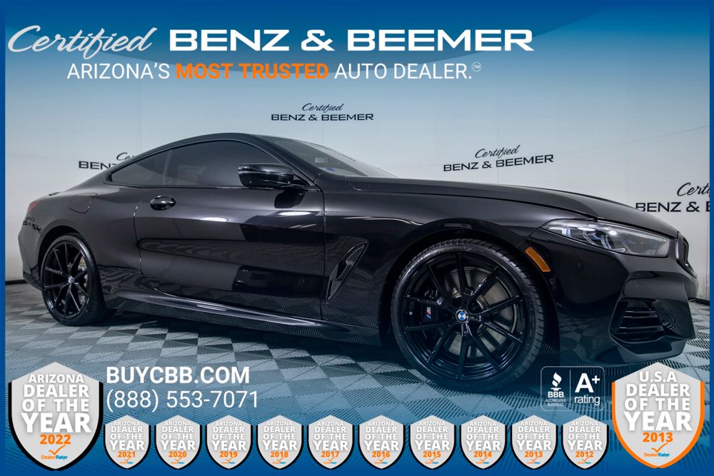 Black Sapphire Metallic 2025 BMW 8 Series 840i Coupe RWD Coupe Rear-Wheel Drive 8-Speed Automatic