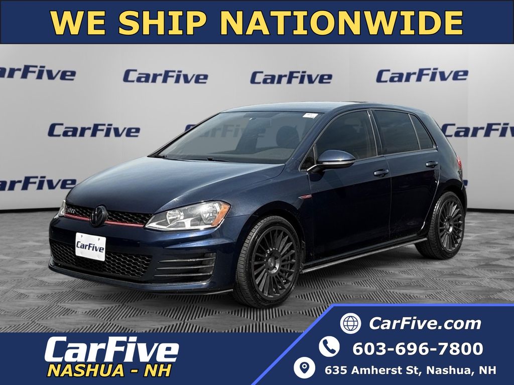 Night Blue 2017 Volkswagen Golf GTI 2.0T S 4-Door FWD Hatchback Front-Wheel Drive 6-Speed Manual
