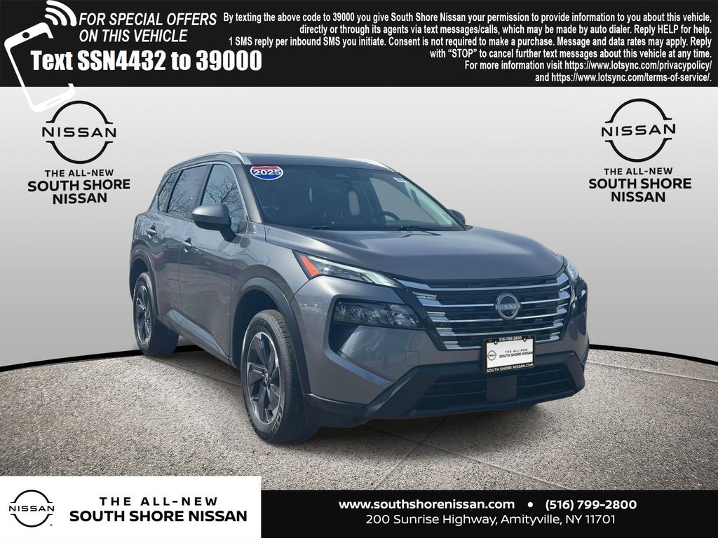 Gray (Gun Metallic) 2025 Nissan Rogue SV FWD SUV / Crossover Front-Wheel Drive Continuously Variable Transmission