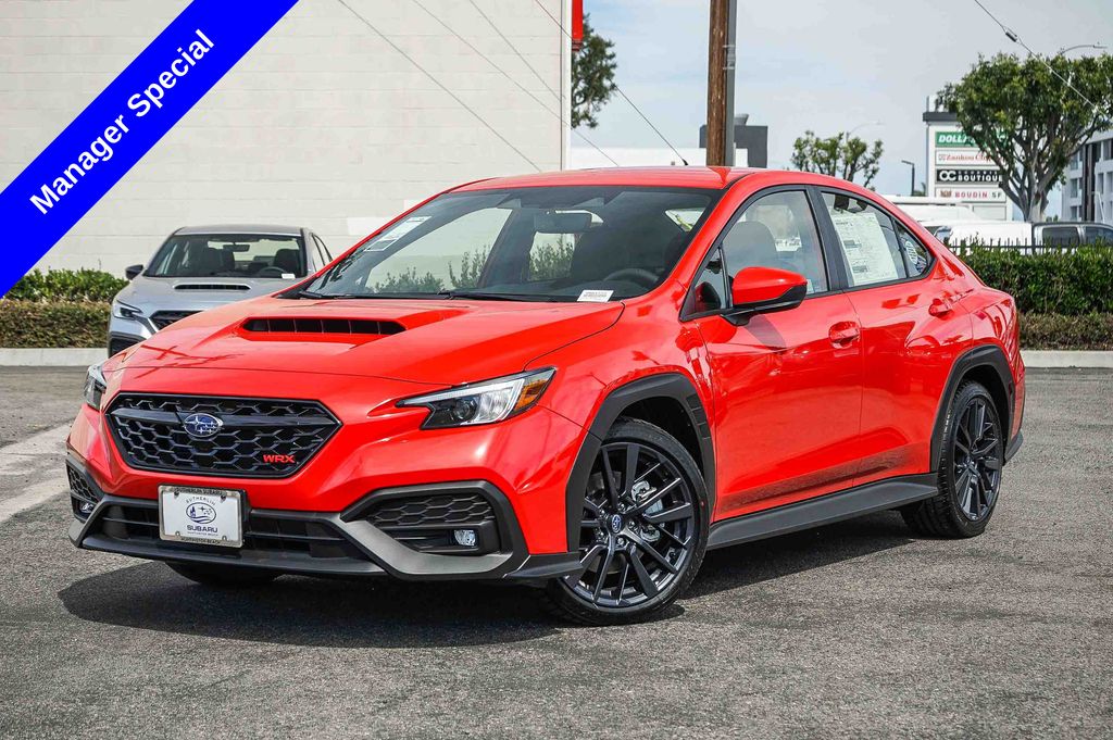 Red 2026 Subaru WRX Premium AWD Sedan All-Wheel Drive 6-Speed Manual