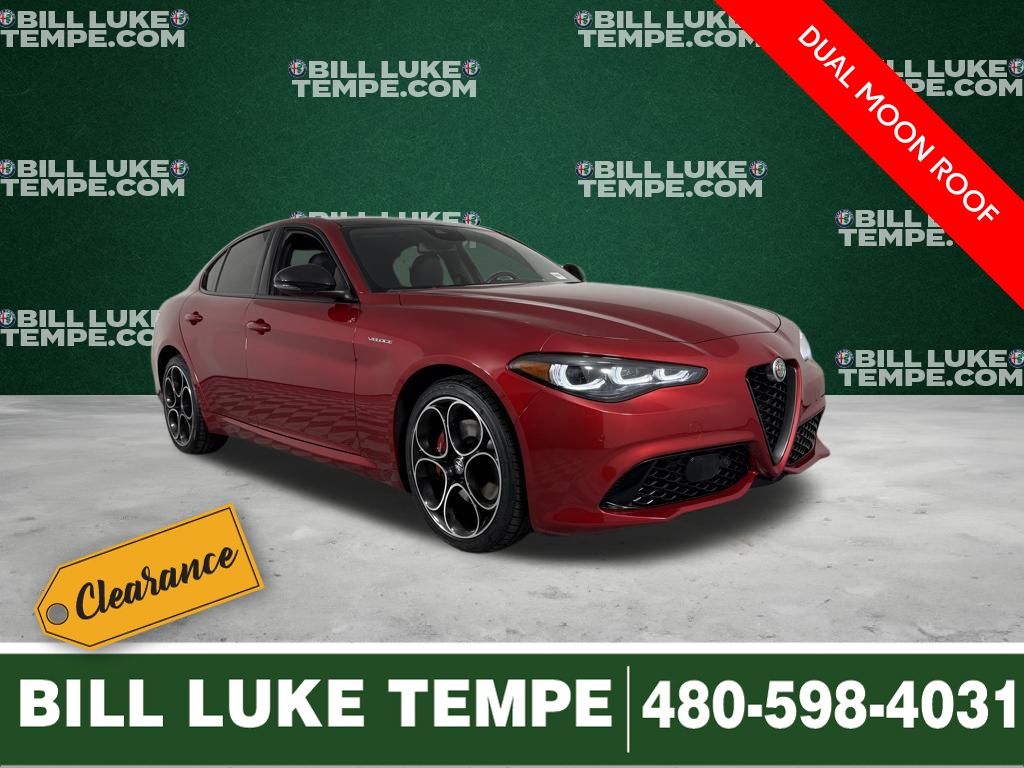 Rosso Etna 2024 Alfa Romeo Giulia Veloce AWD Sedan All-Wheel Drive 8-Speed Automatic