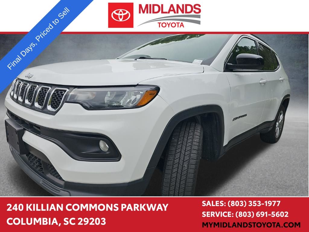 Bright White Clearcoat 2024 Jeep Compass SUV / Crossover Four-Wheel Drive 8-Speed Automatic