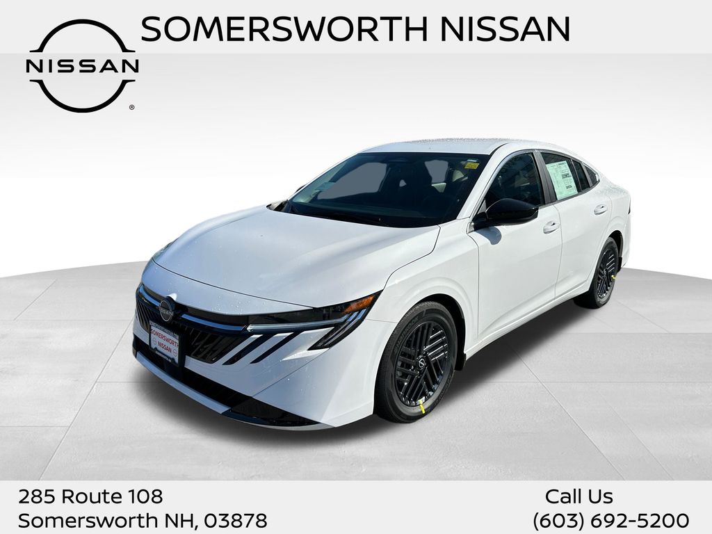 White (Fresh Powder) 2026 Nissan Sentra Sedan Front-Wheel Drive Continuously Variable Transmission